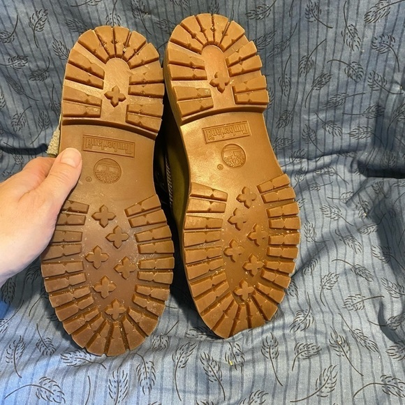 Timberland Jayne waterproof fold down lace up boot in olive green 8.5 - Picture 7 of 7